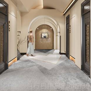 正品酒店走廊地毯通道门防酒滑店地垫入口定制加厚全地垫