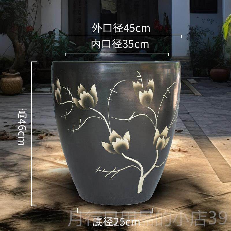 正品景德镇瓷客鱼缸大号养荷花睡莲画盆水缸庭院厅书房陶摆件书卷,宠物/宠物食品及用品,底柜/落地缸,淘宝优惠券,粉丝福利购,淘宝优惠卷