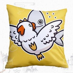 Ct客 Lan 白烂a猫 抱枕方靠枕靠垫厅卧室 臭 正品 腰垫 白爛貓