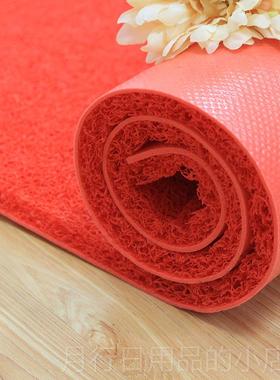 正品地3G塑V料PC地室外毯垫门外丝圈防水垫防滑垫大门口塑胶红色