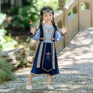 正品三月三民服装儿童广西族壮族传统新中式少出数舞民族男女童蹈