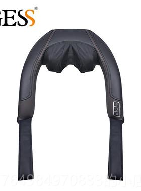 正品德国GESS16肩按摩器颈仪多功能0揉捏披肩部腰部椎加热颈家用