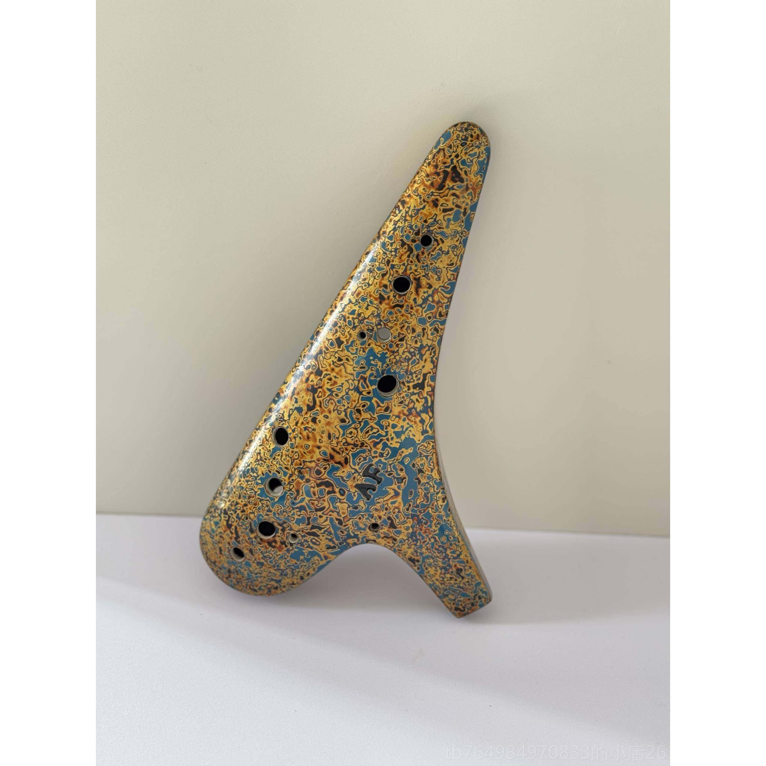 正品子陶笛1孔AF雷陶专笛中音F调素烧大漆工艺千年风雅2用