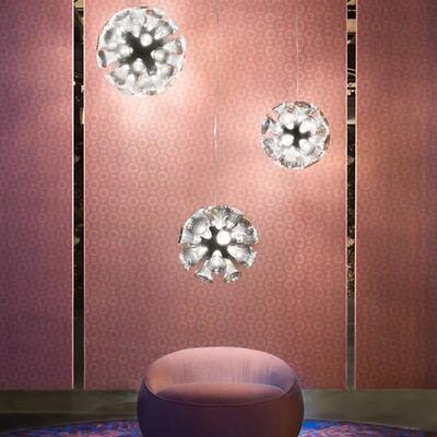 客厅吊灯icha装饰玻璃设计师l荷兰e卧室复式别墅工程C餐厅喇叭花