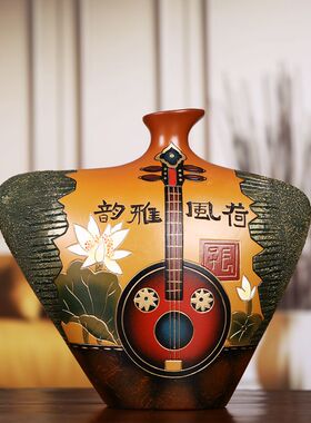 酒柜装饰摆件家居电视柜创意客厅插干花的小口花瓶玄关摆设工艺品