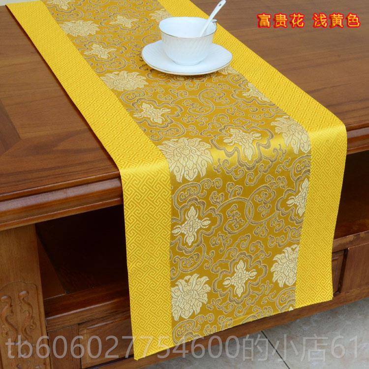 条现代新中式桌古典2禅旗意红木家具XEM茶几玄关电视柜长桌旗桌布