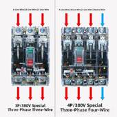 人民塑胶壳断路器4P空气空开关100A51453气开关P开关3803V三相四