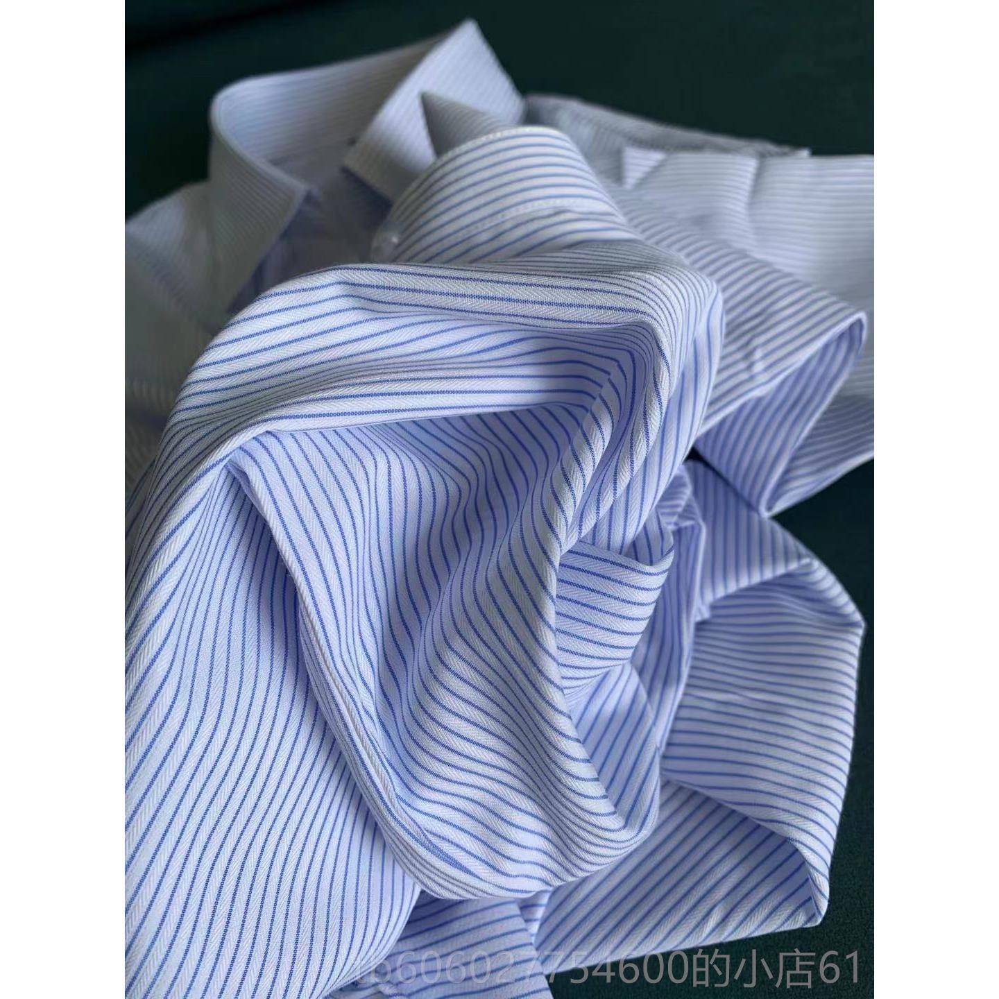 农村竖商银行女衬纹衫蓝SZR白条长袖V领业信用社工作服保险职业装