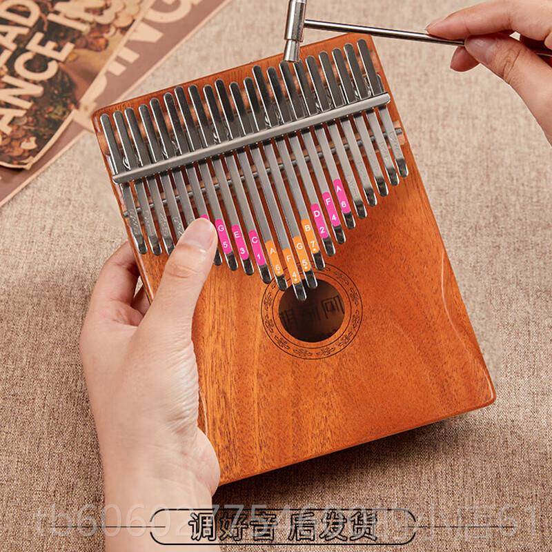 拇指琴正品生阿萨斯卡林巴琴21音五指值姆琴女高颜初学者入门乐器