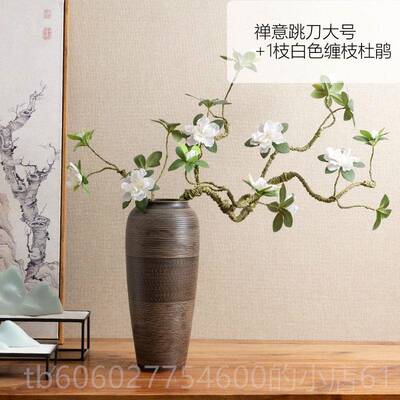 景德SJT-207镇新中式花复古玄关花瓶视摆干件陶瓷餐桌客厅电柜装