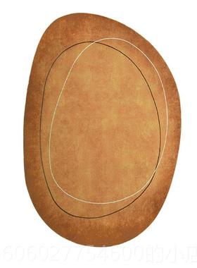 周末橙色异形毯高级轻风卧室地床下NT-02毯书桌客派厅梳妆台奢样