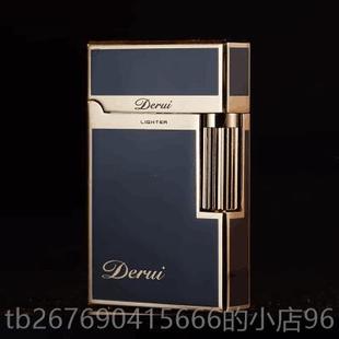 高档侧滑朗声定打瑞火机正品德防风充气高档男生砂轮式性制父个亲