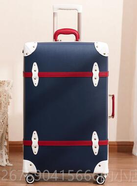 高档A欧美 覆古行李箱学TS密码锁生大容量旅行箱皮箱拉杆箱28寸拉
