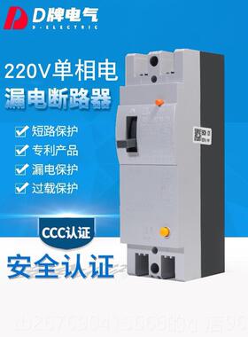 高档D牌DZ1LE塑壳断路器2单相2P漏电保护器100A 22590 ADM01 20V