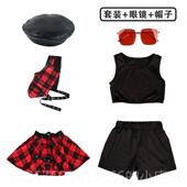 高档儿童嘻哈演体出装 套女童韩版 团表演服潮服少儿爵士舞街舞服潮