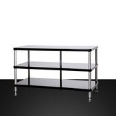 捷盛影音柜功放机柜木质功放机架子移动三四双层影院器材音响机架