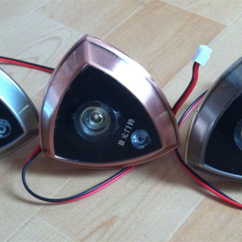 门铃猫眼二合一门镜金属防盗门猫眼通用带门铃猫眼一体家用防偷窥