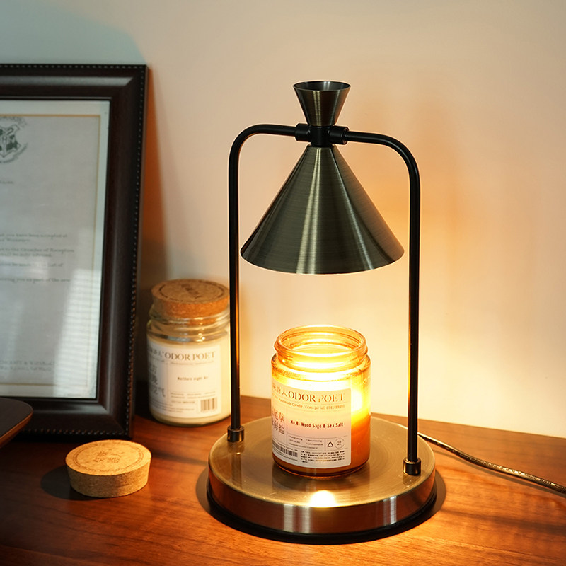 复古漏斗香薰融蜡灯可定时调光金属底座家居卧室无明火融蜡烛扩香,家居饰品,香薰融蜡灯,淘宝优惠券,粉丝福利购,淘宝优惠卷