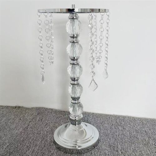婚礼堂宴会厅欧式水晶珠帘桌花架子家居花瓶婚礼现场布置电镀路引