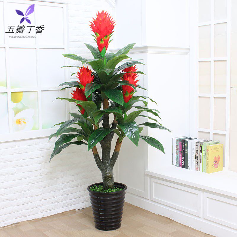 假花仿真花客厅花卉摆件大落地摆设室内塑料花装饰花绿植鸿运当头