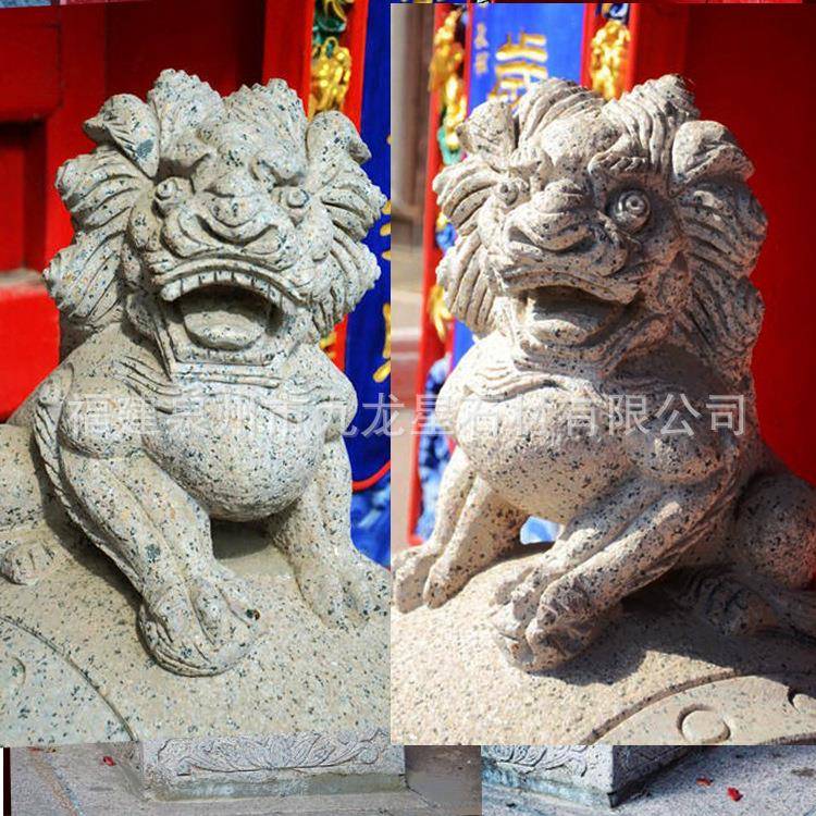 雕庭院小青石门墩鼓家用石狮子麒YOA麟貔貅象石鼓抱门鼓石门当摆