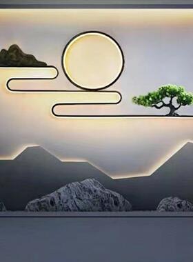 外灯KZR接电防装水太阳能壁别墅庭院花园新中式户影壁墙山水景观