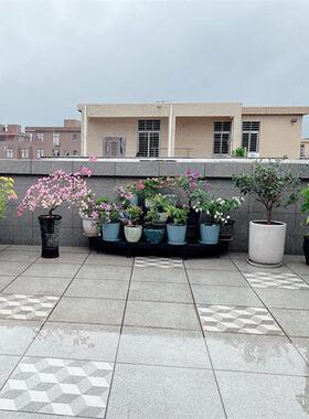 铁艺庭院户置外多盆层花架落式阳台三层物地架多肉室内阳台花YQP