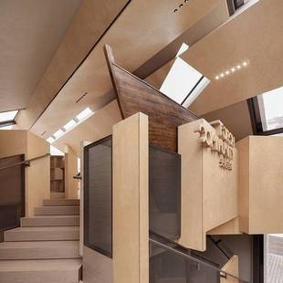 南京红橡樱桃沙比利弧形木皮饰面板格栅板隐形门 定 制木饰面板