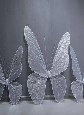 背bjhd蝴蝶蝴蝶挂件景引蝴路蝶发光蝴蝶utbterfly