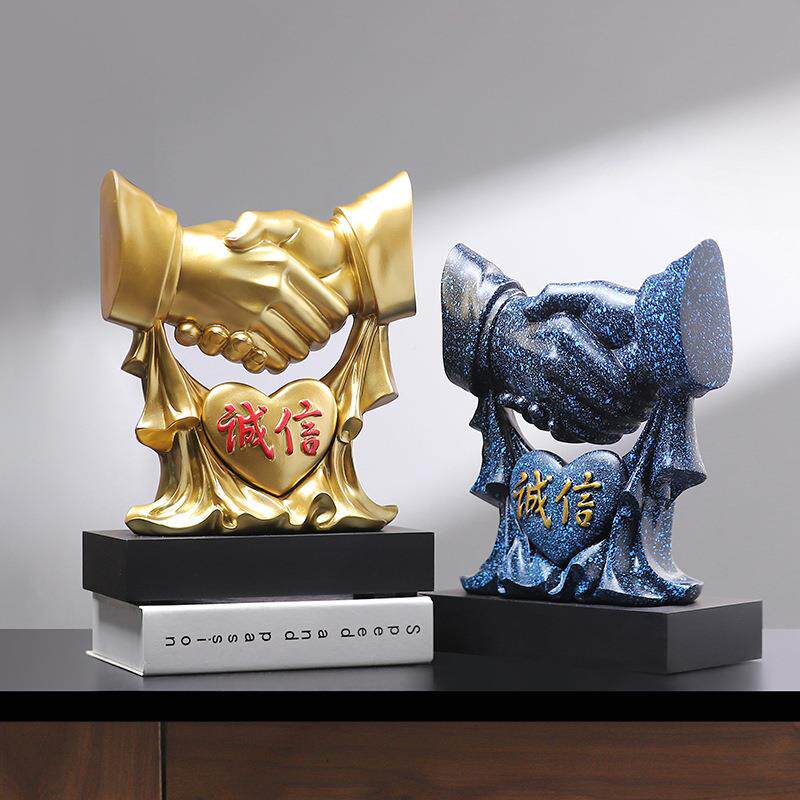 代创意诚信FNK现摆件办公柜室客酒桌面家居装厅饰品发财开业工艺