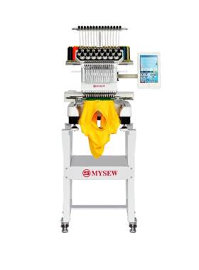 美尔绣MFS1绣50单头全0动MFS1500电脑花机支自持平绣T恤成衣帽绣