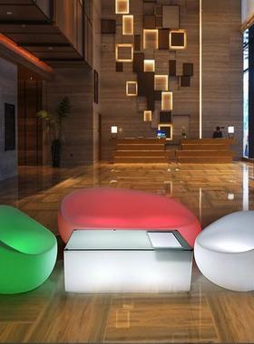 新款卡双热销54147LED庭院沙发椅子座酒吧K桌TV散台单人凳子家具