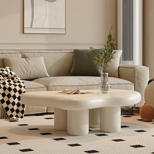 奶0油风云朵茶几简客厅家用225新款简MUB约现代轻奢小型极户茶台