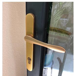 断阳桥铝合金门锁台门锁门把手拉85孔距璃门执手锁芯OFM锁体手玻