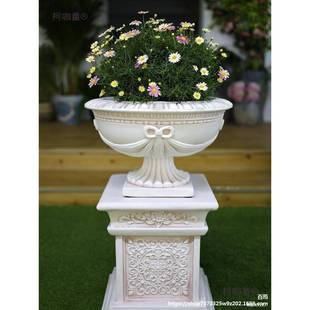 马台柱装饰件式花园庭院子婚庆展54510001示石膏户外花欧盆花摆架