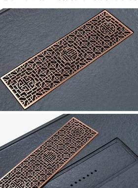 天然乌金石茶盘块大家2用现代简约石头CWP茶台石材02整5新款茶具