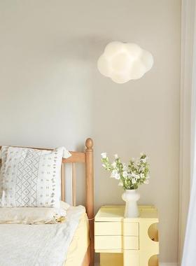 云朵吸顶灯简约道奶油风灯具户玄入关代艺现术温馨走廊棉S07042花