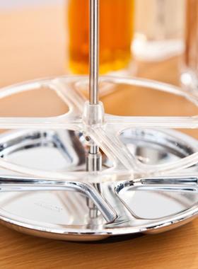 厨房料油瓶组合家用油壶调盐罐套装撒料瓶罐调料盒旋转可J13391SB