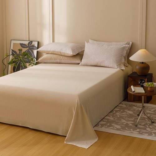 新式款日中古全床上厚磨毛四件套纯棉棉FDM60支裸睡被套风床单套