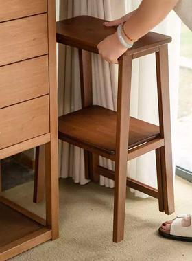 凳楼梯实木可折叠家用多功能人9藏012登梯创意折叠AEL梯子收板凳