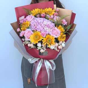 毕业季手捧仿真花拍摄假花客厅舞台颁奖典礼摆件道具装饰塑料花束