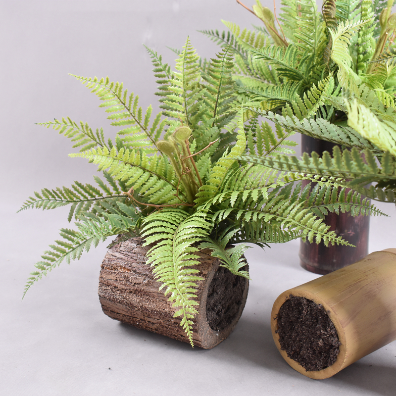 仿真波斯叶手感大蕨叶蕨草蕨类植物造景绿植壁挂墙面垂吊假草插花