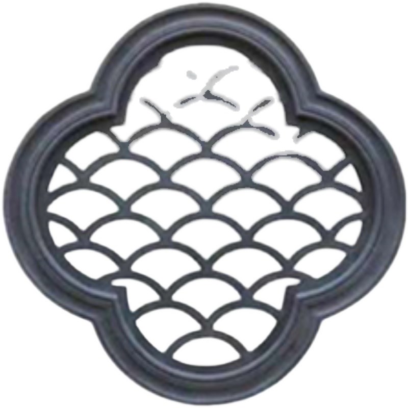 镂空窗花中式镂空砖雕扇形方形窗花水泥花格窗徽派四合院围墙装饰