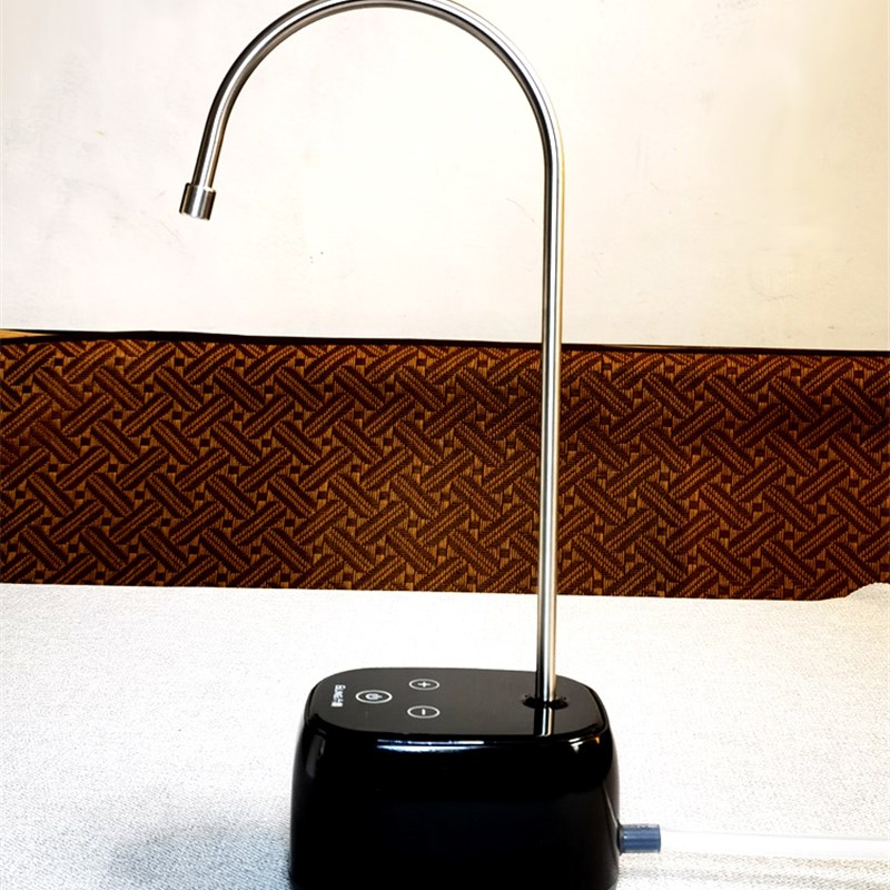 六菱抽水器充电式自动上水器家用桶装水电动吸水触控智能记忆秒数