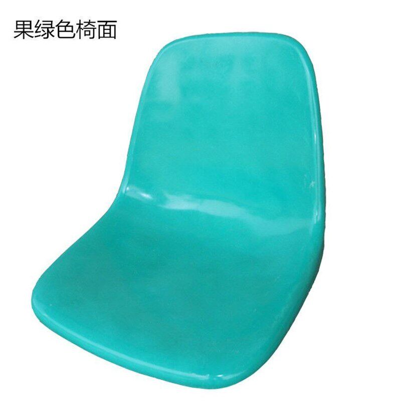 学生员工食堂餐桌凳面 玻璃钢椅面 排椅凳面 蓝色靠背等候椅配件
