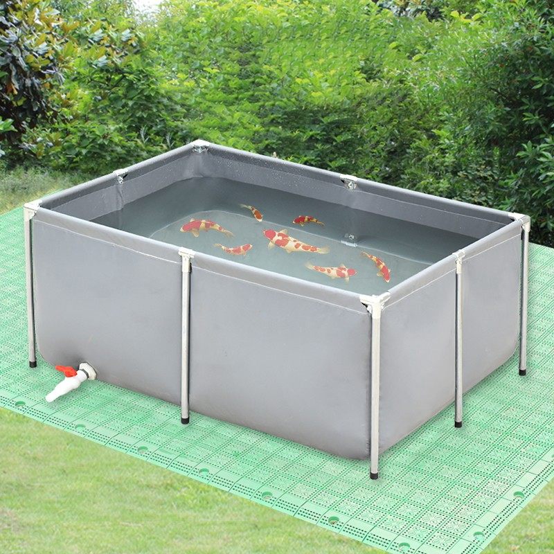 帆布鱼池养殖新型养鱼带支架游泳池防水布加厚大型高密度游池水池,居家日用,防雨布,淘宝优惠券,粉丝福利购,淘宝优惠卷