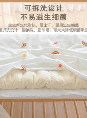 冬新婴儿秋加生厚褥子宝纯棉花床垫幼儿园BSW宝儿童午睡床褥铺被