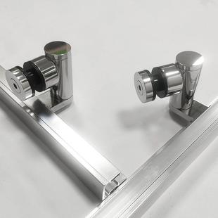 璃9度侧件移门配件0浴室90度侧移玻移门配件套装 玻璃移门配淋浴房