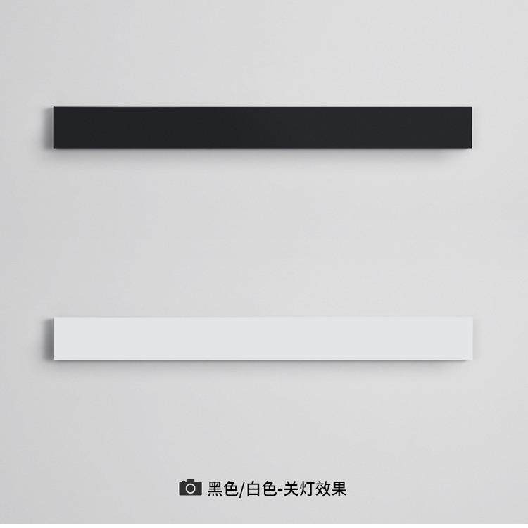 极简长条壁灯客厅卧室单侧光E739D条形一字发灯线线L性条灯