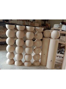 木实木支撑MOG吧台腿橡边几腿餐桌脚桌子腿芦圆球葫体桌腿松木